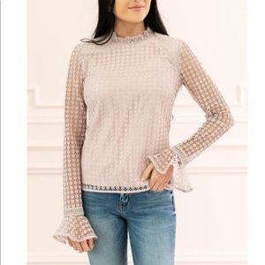 Rachel Parcell Genevieve lilac top in Medium